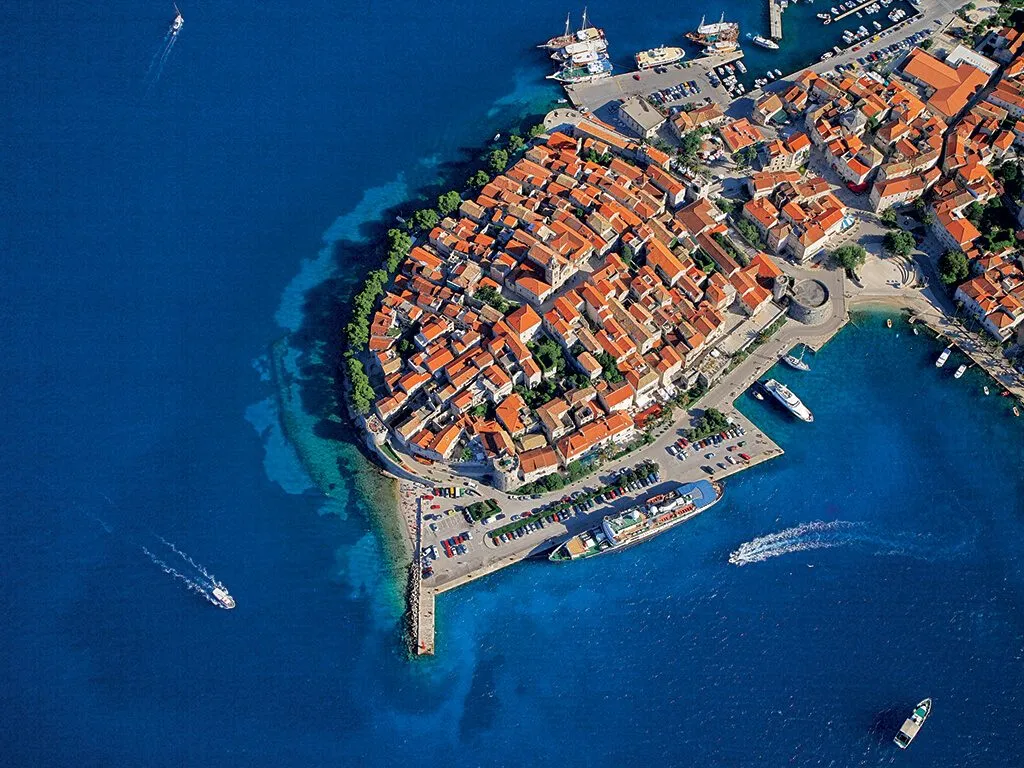 town-korcula-air-view-ii
