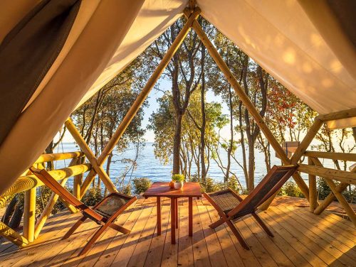Sunset Bell Tent for 2+1 Seaview