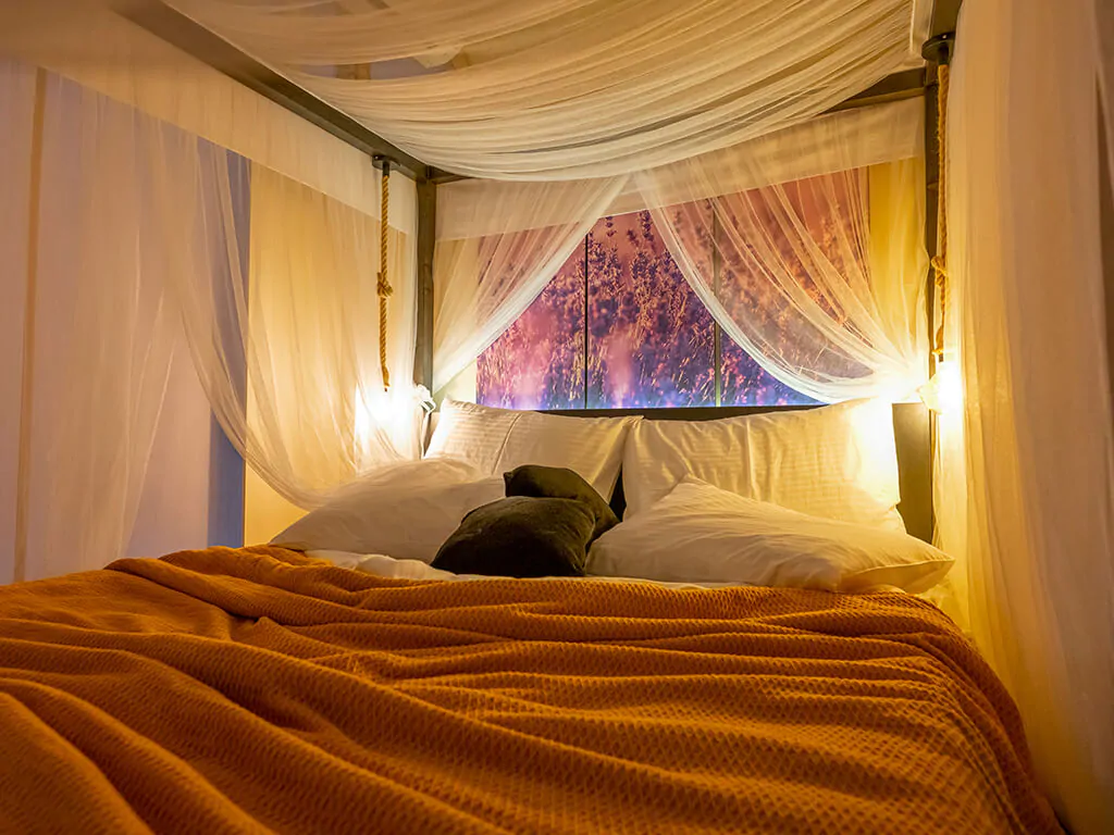 glamping-floria-standard-tent-interior-bedroom-double-bed