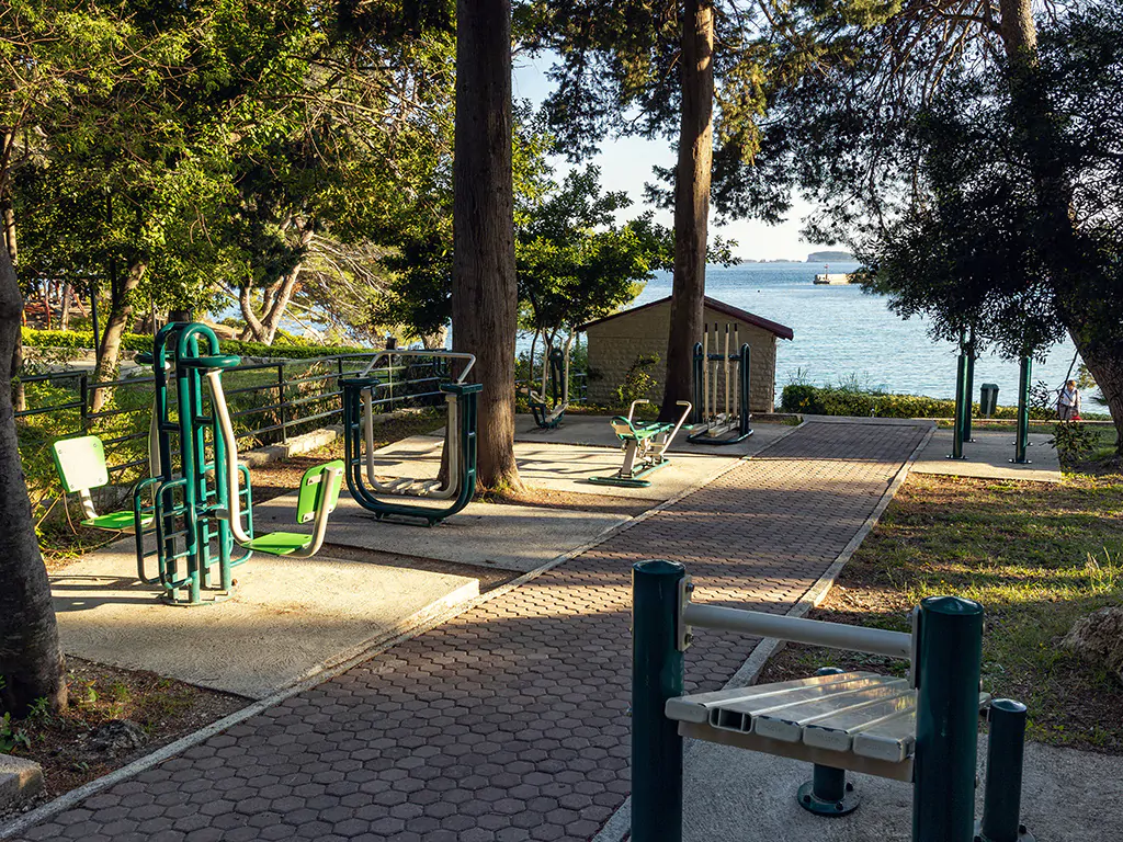 villas-srebreno-resort-outside-gym