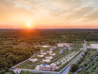 Aerial view of the campsite Papafigo