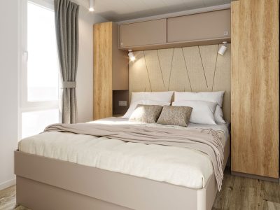 campsite-glavotok-mobile-home-deluxe-family-home-interior-bedroom-double-bed-2